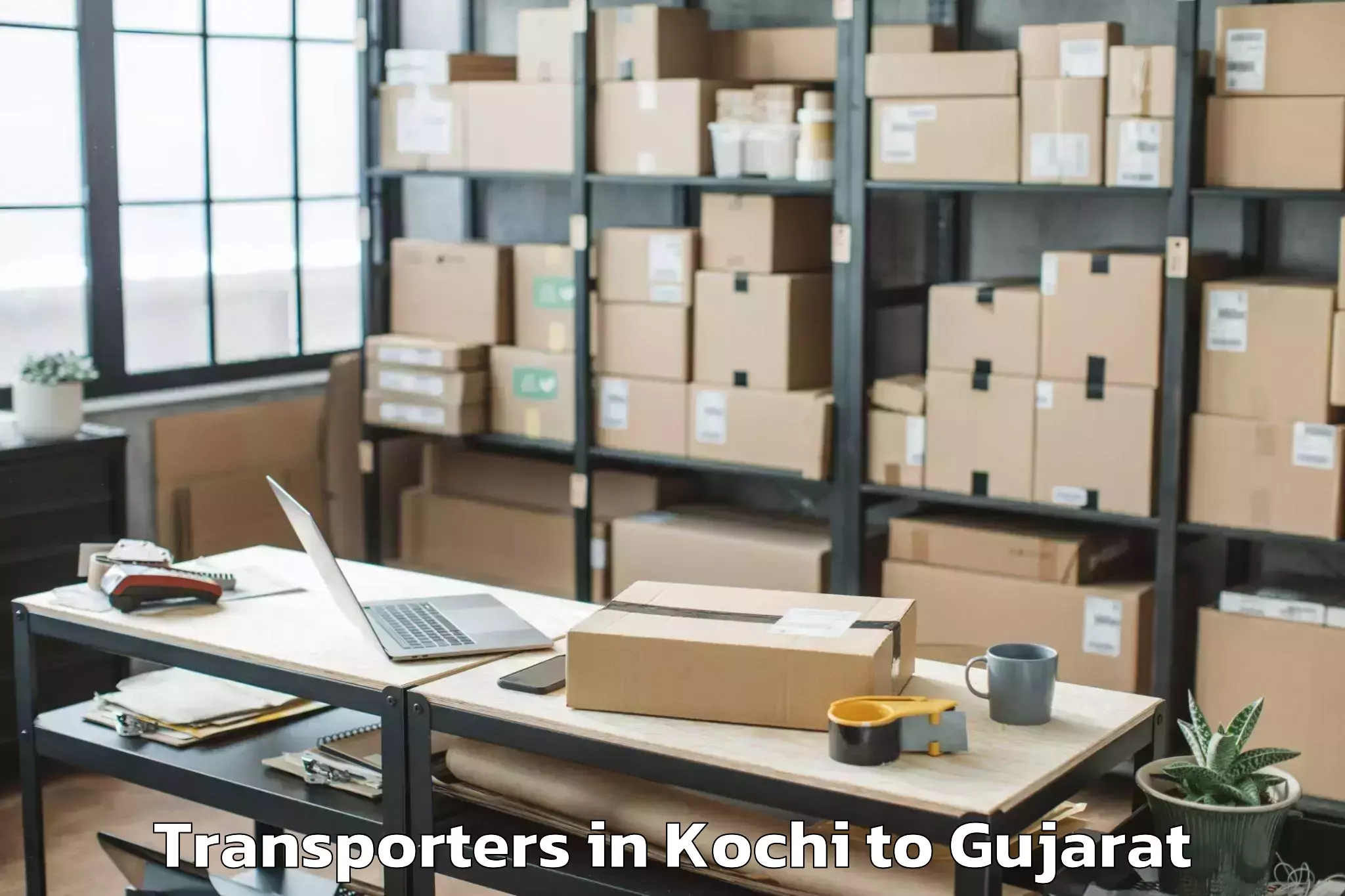 Top Kochi to Vanthli Transporters Available